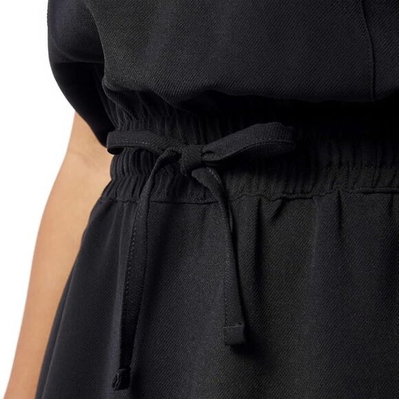 NWT 32 Degrees Cool Women's Soft Twill Drawstring Dress Black Size M $65 11HL372 - Picture 4 of 4